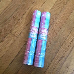 Gender reveal boy confetti cannons